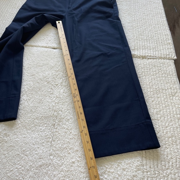 Club Monaco Trousers Pants Womens 10 Wool Blend Navy Blue Straight High rise - Picture 11 of 12